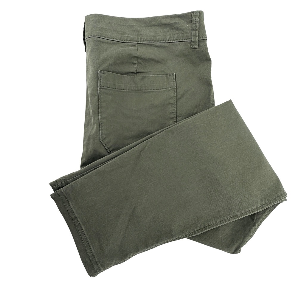 Old Navy Pixie Chino Women 10 Green Mid Rise Stretch Straight Leg Pants